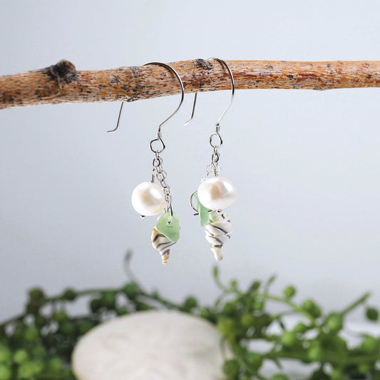Tide & Treasure Earrings — Sea Kelp
