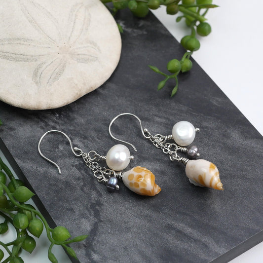 Tide & Treasure Earrings — Sandcastle