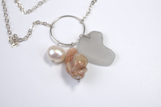 Tide & Treasure Pendant — Blush