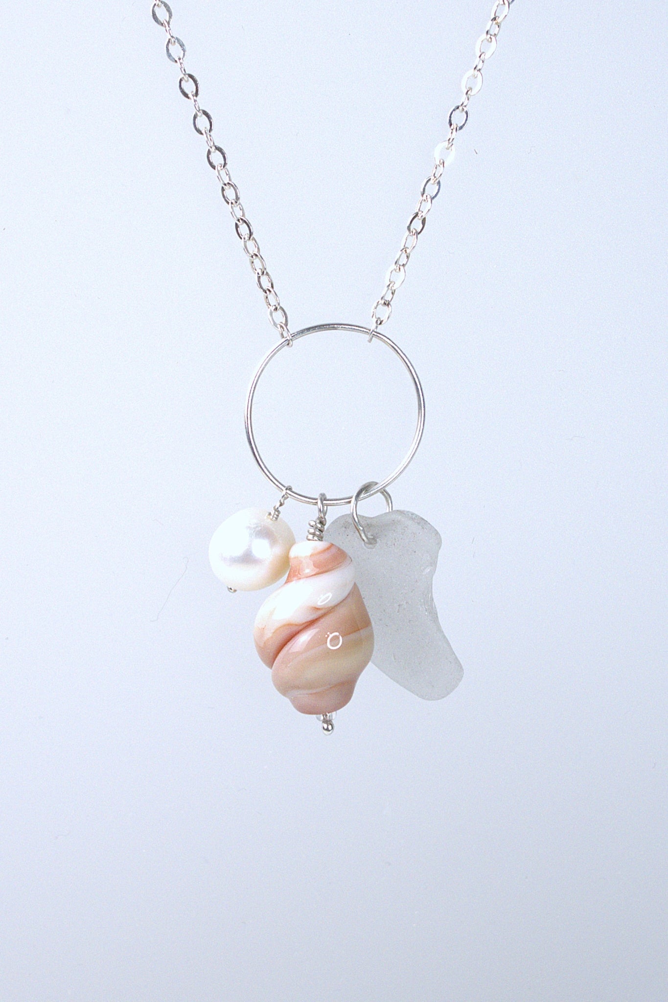 Tide & Treasure Pendant — Blush