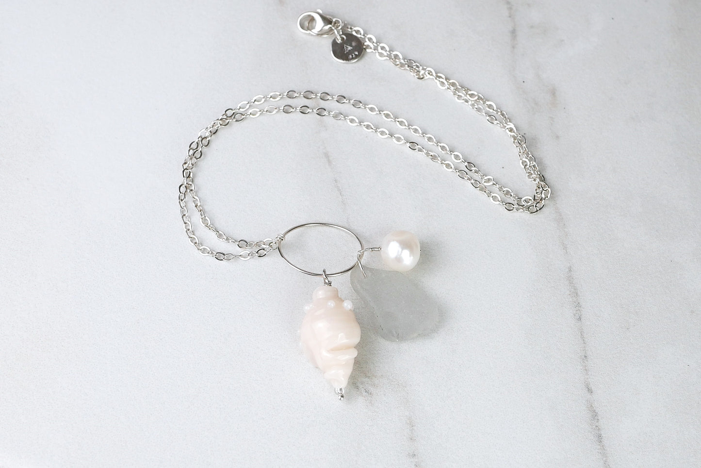 Tide & Treasure Pendant — Sea Foam