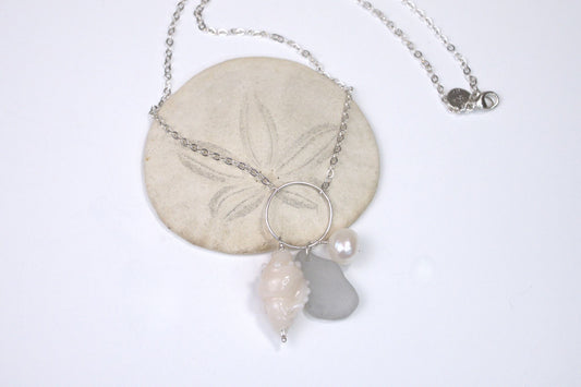 Tide & Treasure Pendant — Sea Foam