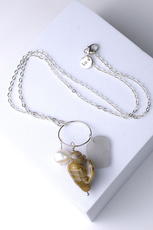 Tide & Treasure Pendant — Caramel