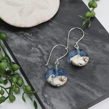 Ocean Waves Shell Earrings