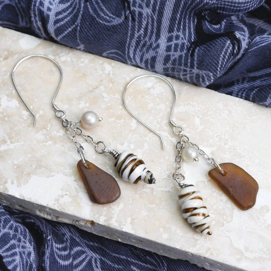 Tide & Treasure Earrings — Driftwood