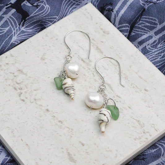 Tide & Treasure Earrings — Sea Kelp