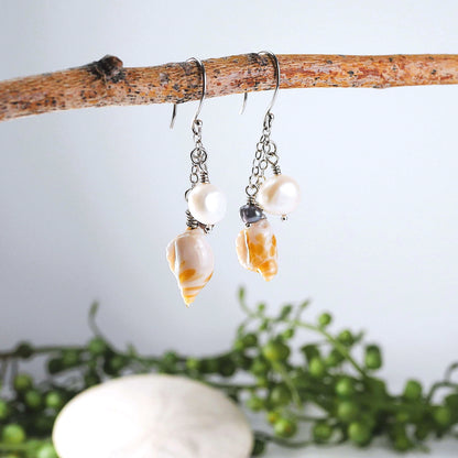 Tide & Treasure Earrings — Sandcastle