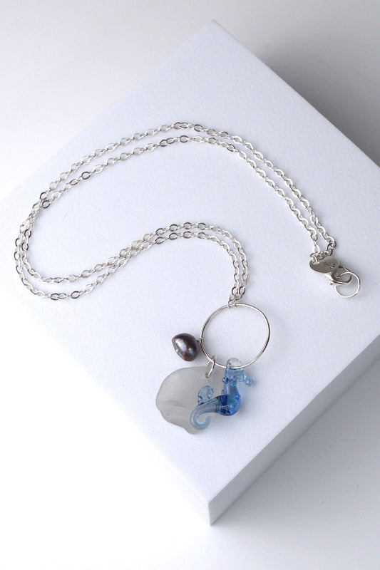 Tide & Treasure Pendant — Seahorse