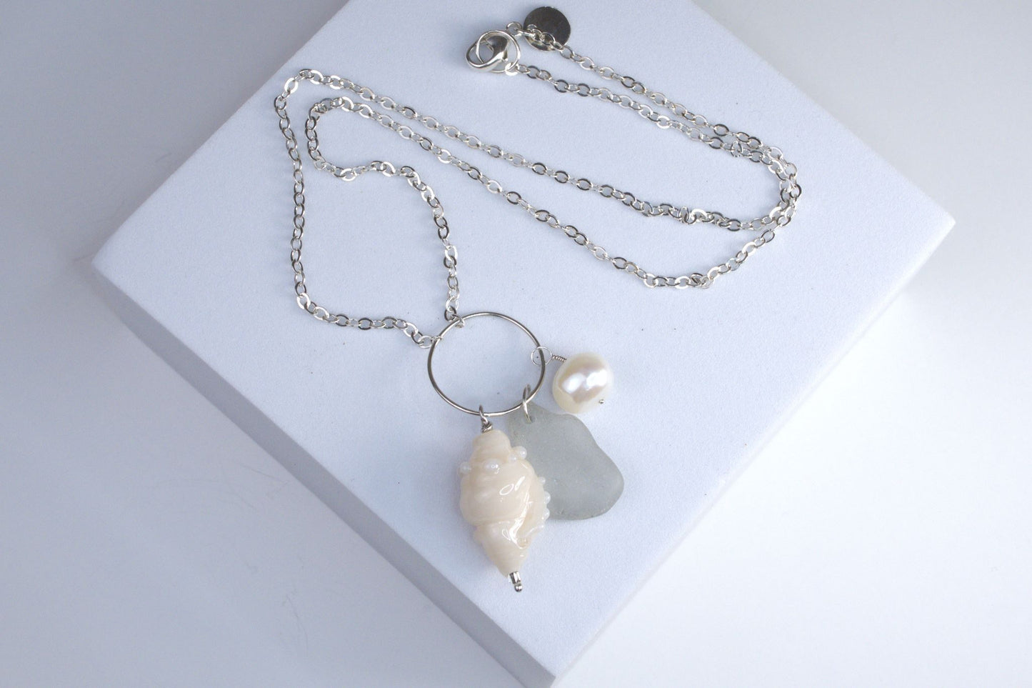 Tide & Treasure Pendant — Sea Foam