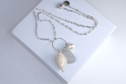 Tide & Treasure Pendant — Sea Foam