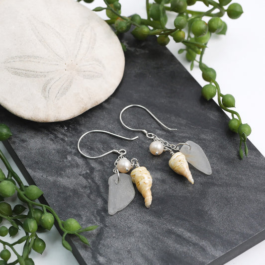 Tide & Treasure Earrings — Sea Foam