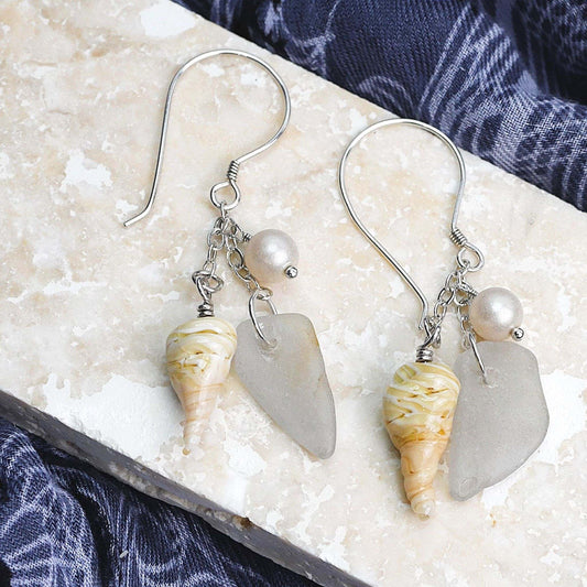 Tide & Treasure Earrings — Sea Foam