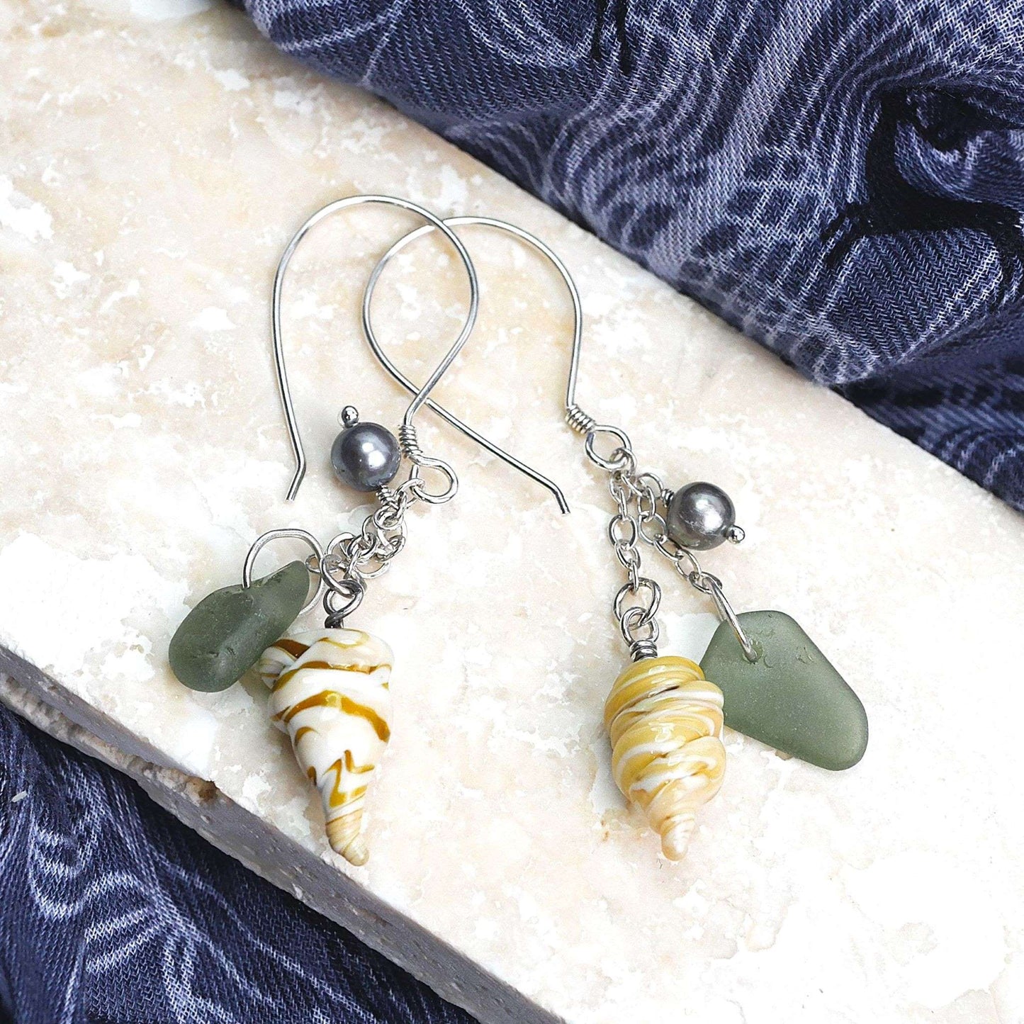 Tide & Treasure Earrings — Seagrass