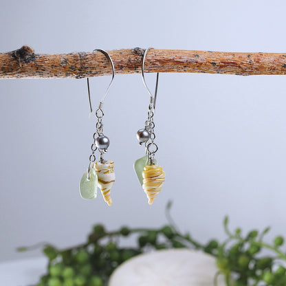 Tide & Treasure Earrings — Seagrass