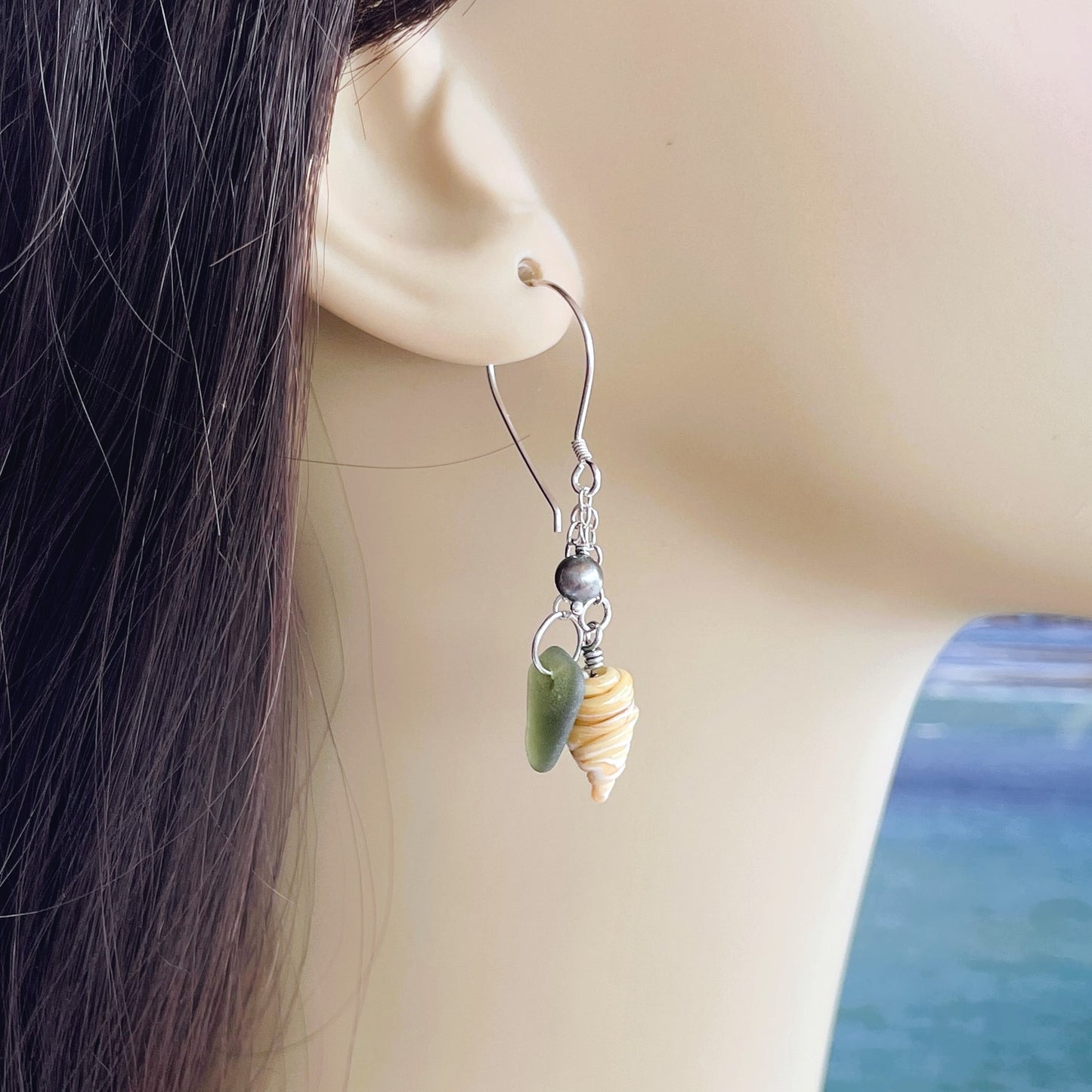 Tide & Treasure Earrings — Seagrass