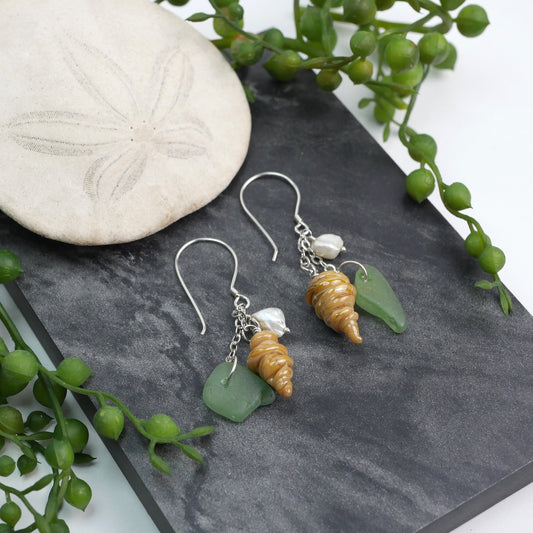 Tide & Treasure Earrings — Tide Pool