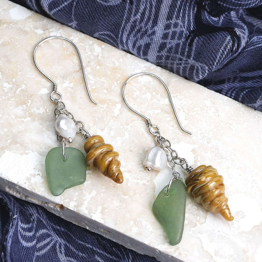 Tide & Treasure Earrings — Tide Pool